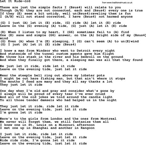 let it ride lyrics